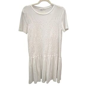 Zara Textured White Mini Dress